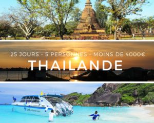 La Thaïlande avec ses temples majestueux, un coucher de soleil doré, et des plages paradisiaques de sable blanc.