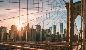 Pont de Brooklyn à New York - emblème de la ville lors d'un road trip en famille